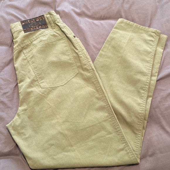 Vintage Bugle Boy Green Pleated Slacks - Picture 1 of 9